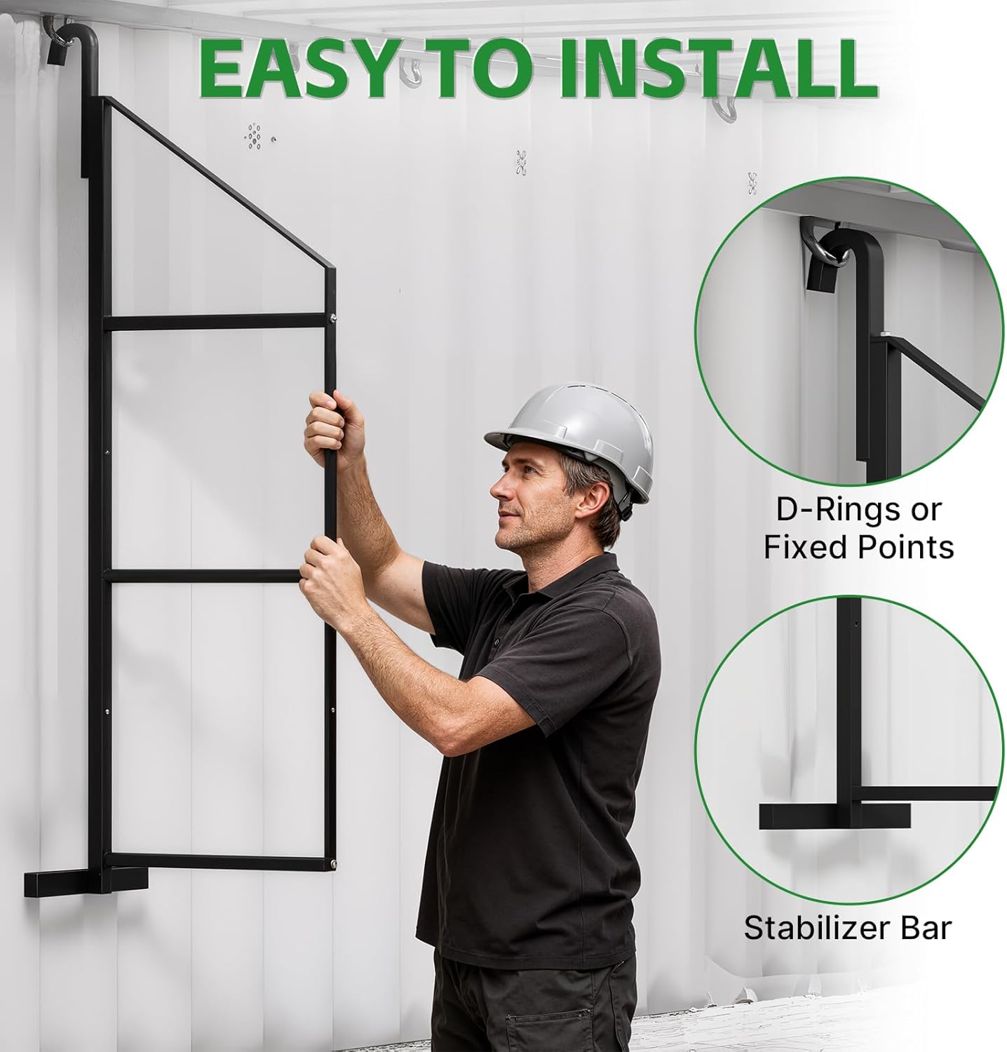 Maeklon 4 Pcs Shipping Container Shelving Bracket, 3 Tier Heavy Duty Shipping Container Shelf Brackets, High Capacity Containers Storage Shelves for Containers, Warehouse, Garage