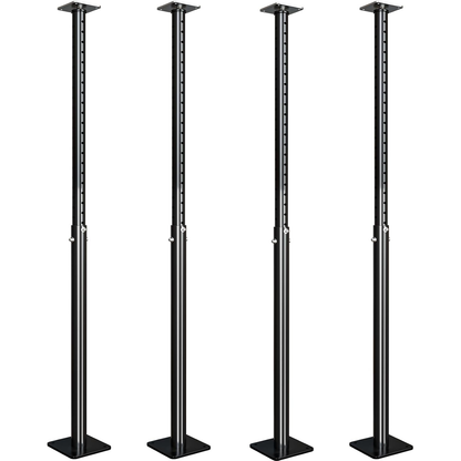 Maeklon 4 Pack Adjustable Floor Jacks Post, House Floor Leveling Lift, 55"-98" Bracket Height Range, Basement Support Pole Jacks, Floor Jack for House Lifting -18000 lbs Max Load Capacity