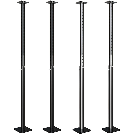 Maeklon 4 Pack Adjustable Floor Jacks Post, House Floor Leveling Lift, 55"-98" Bracket Height Range, Basement Support Pole Jacks, Floor Jack for House Lifting -18000 lbs Max Load Capacity