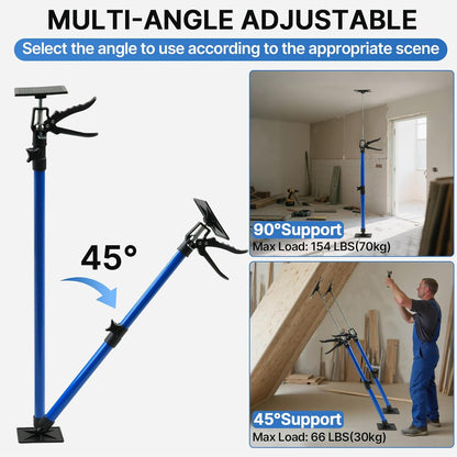 Maeklon 6 Pack Cabinet Jack Support Pole, 12.2" to 115" Third Hand Tools, Supports Up to 154Lbs, Adjustable Support Pole for Construction Rods, Cabinet Jacks, Cargo Bars
