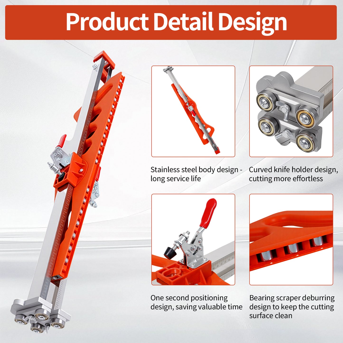 Maeklon Foldable Drywall Cutting Tool, Hand Push Drywall Cutout with 19 Wheels, 1.5 to 61cm Cutting width, Adjustable Plasterboard Cutter, for Wall, Decoration, Build