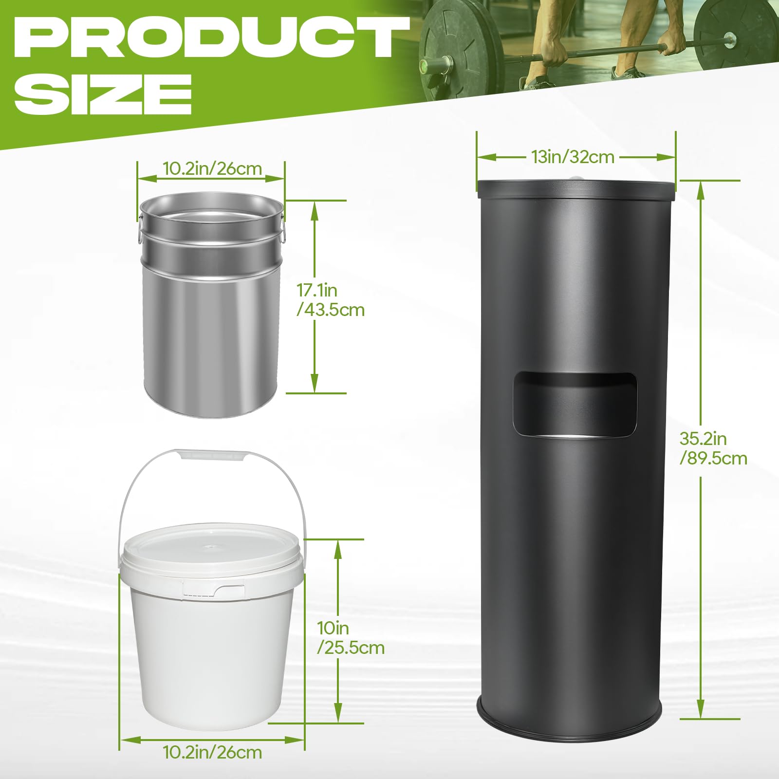 Stainless Steel Floor Wet Gym Wipe Dispenser with Built-in Trash Can | 7-Gallon 35.2 in Floor Stand Wipes Holder With Built-In Trash Bin For Gym, School, Office, Home, And Commercial Use