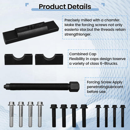 Maeklon 10803 Heavy-Duty Yoke Puller, 60050 Yoke Removal Tool Kit Made for Commercial Trucks and Semi Truck, Multi Purpose Bearing Removal Tool for Class 6-8 Trucks