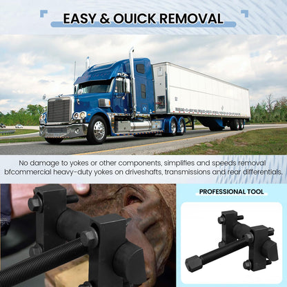 Maeklon 10803 Heavy-Duty Yoke Puller, 60050 Yoke Removal Tool Kit Made for Commercial Trucks and Semi Truck, Multi Purpose Bearing Removal Tool for Class 6-8 Trucks