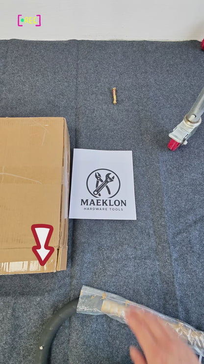 Maeklon Handheld Concrete Vibrating Tool Compatible with Makita 18V Battery, 600W Mix Concrete Tool with 3.8Ft Rod, 6000RPM Portable Vibrarator Remove Bubble, Only Tool