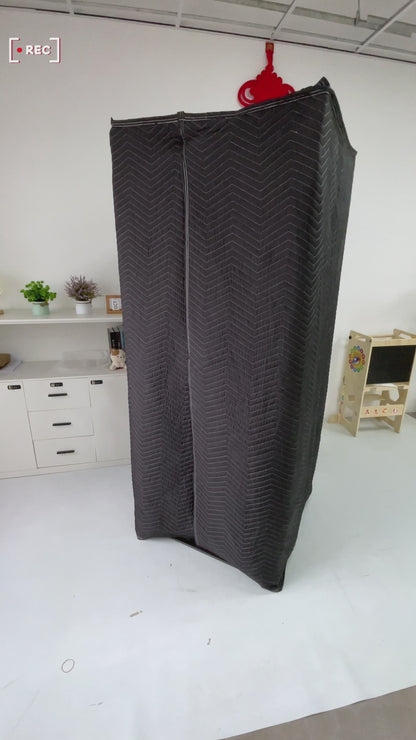 Maeklon Portable Recording Booth, 78 * 31 * 31In Foldable Soundproof Shield with Phone Holder, High-Density Acoustic Blanket Soundproof Room for Singing, Voiceover, and Podcast